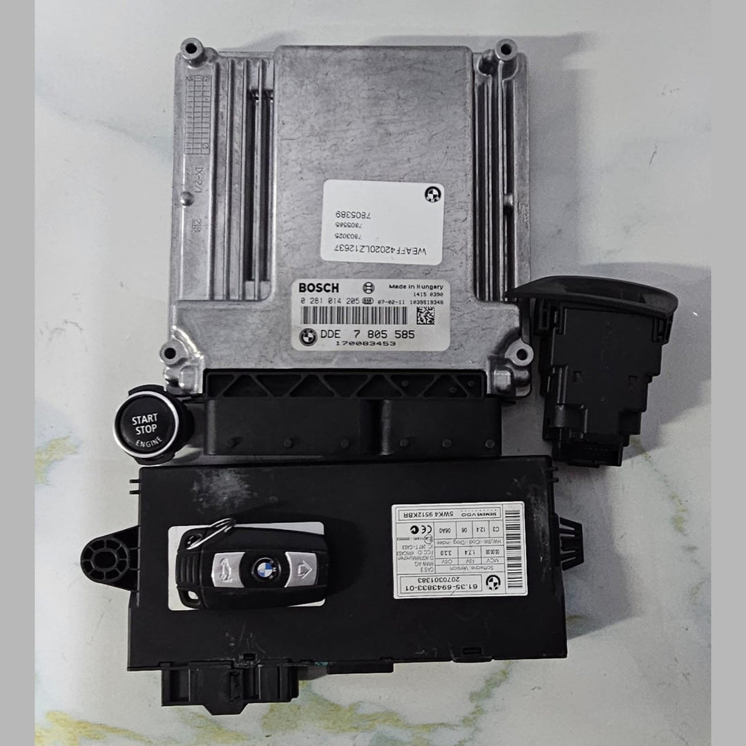 OEM BMW X5 E70 M57 ENGINE CONTROL UNIT SET DDE 7805585
