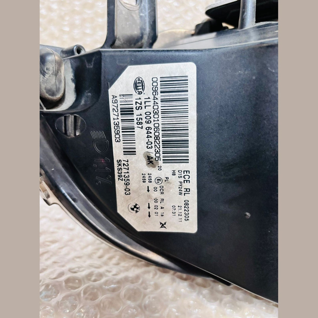 Bmw X6 E71 LHS Headlight Xenon 2010 to 2012 7271359 assymble used