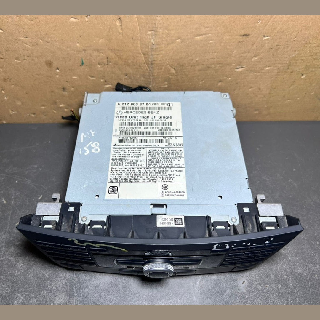 2012–2014 Mercedes-Benz W212 E-Class Head Unit CD Player A212 9008704 OEM