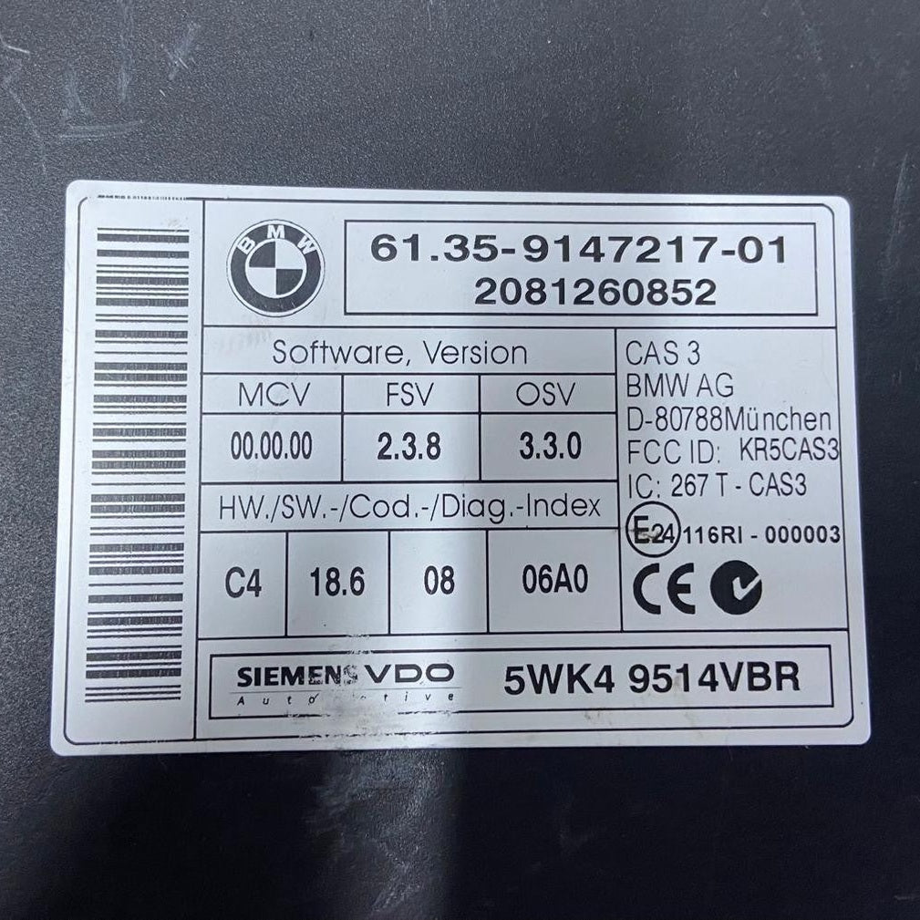 OEM BMW E60 E90 E91 X5 E70 DDE Complete Kit Engine Control Unit ECU 7810980