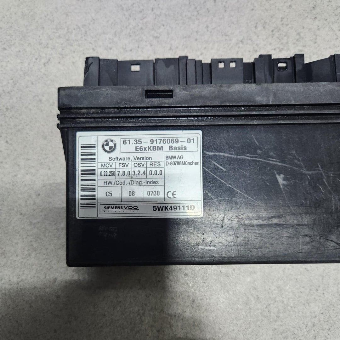 2009 BMW 528i xDrive Body Control Module 9176069 E60 535i
