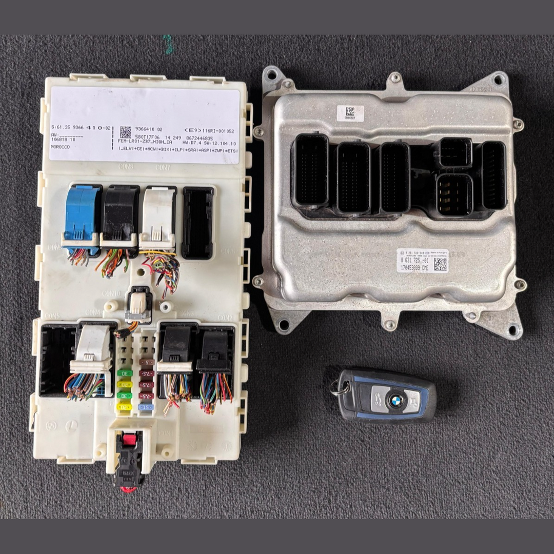 BMW F30 320i N20 ENGINE CONTROL ECU SET DME WITH KEY 8631725
