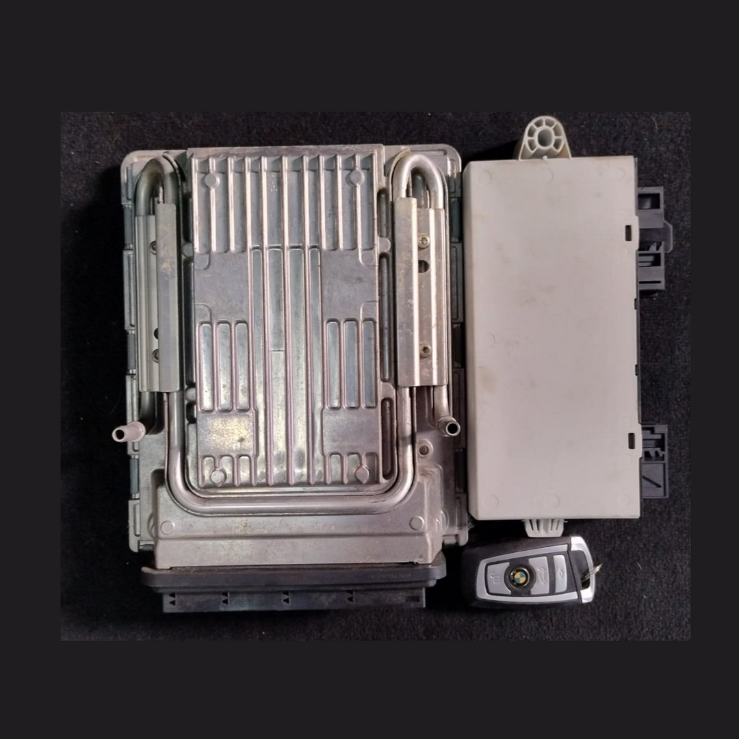 BMW 750i 7608099 Engine Control Module Unit Complete set with key  N63 TWIN TURB