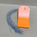 Load image into Gallery viewer, ACRYLIC TAG WITH METAL EYELET – THIN PLASTIC LABEL - IND/CRAFT ID TAG ORANGE