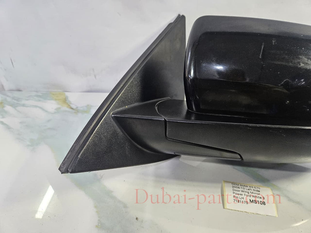 OEM BMW X5 E70 2006-13 Left Side Door Wing Mirror 3 Pin LH 7181175 RHD