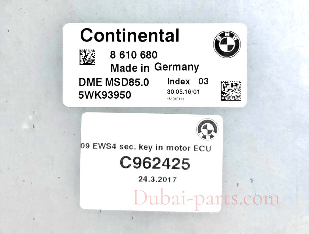 BMW 5 SERIES F02  F10 550I N63 ENGINE CONTROL UNIT  ECU KIT WITH KEY  8610680