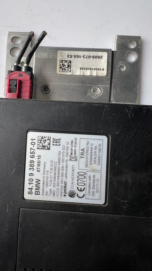 2016 BMW X1 Telematics Control Module 9389657 1, 2, 3, and 5 Series F-Series veh