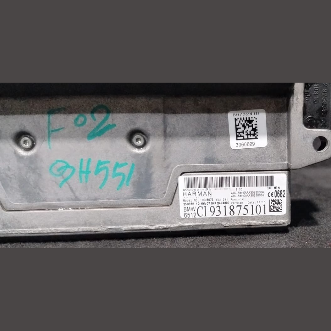 BMW  OEM L5 F10 F30 F15 NBT HARMAN PROFESSIONAL STEREO HEAD UNIT 9318751
