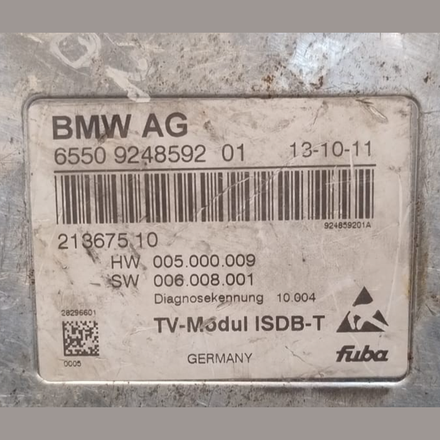 OEM BMW F01 F06 F15 F25 F30 F32 F80 G11 G30 G32 TV MODULE ISDB-T 9248592