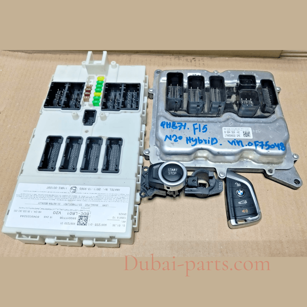 ECU BMW X5 F15 40e HYBRID 2016 ECU KIT COMPLETE WITH BDC & KEY  8664920