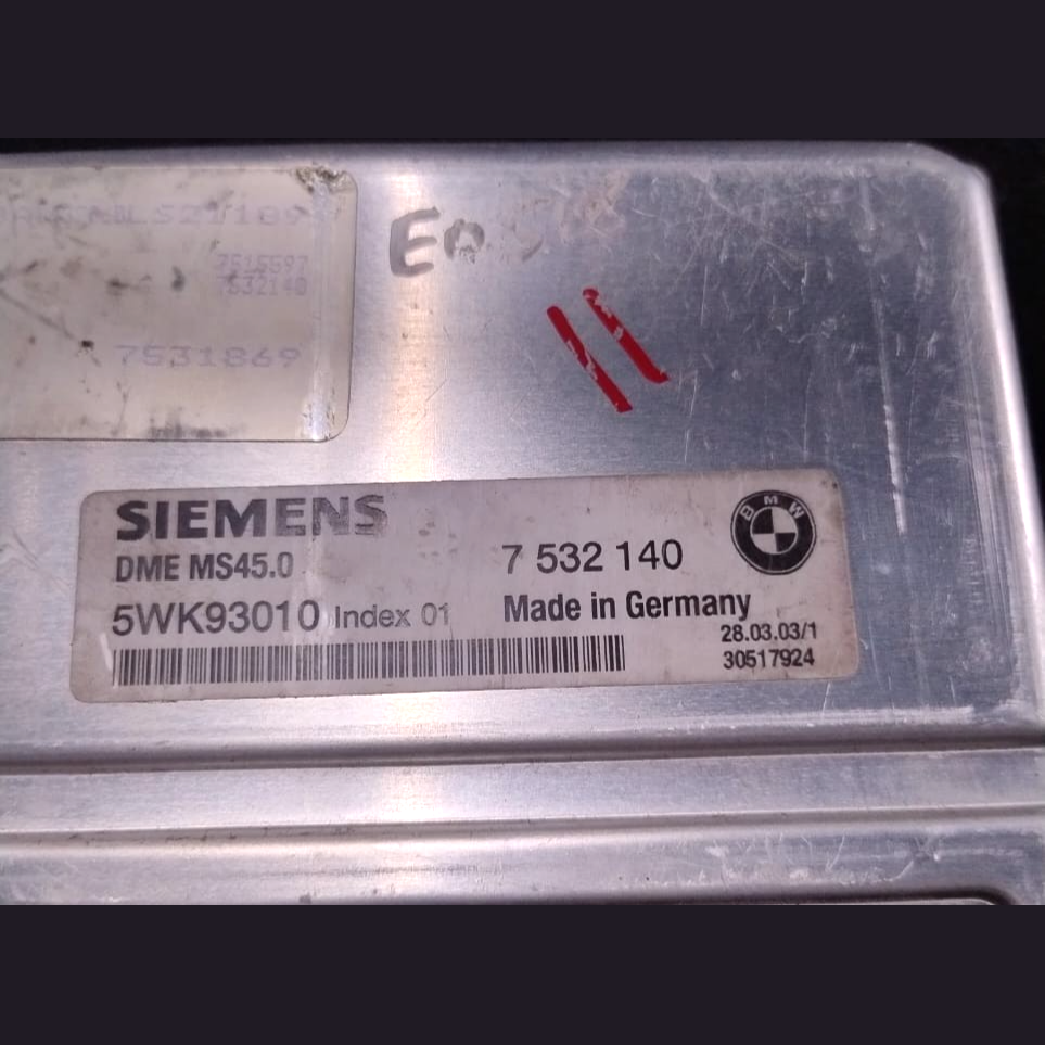 BMW Z4 E85 E86 3.0 2003 ENGINE CONTROL UNIT MODULE ECU ONLY MANUAL - 7532140