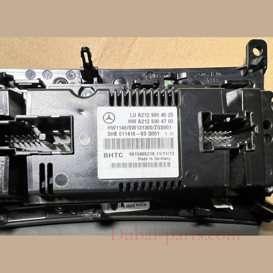 MERCEDES-BENZ E-CLASS W212 CLIMATE A/C AIR CONDITION CONTROL PANEL A212 9004525