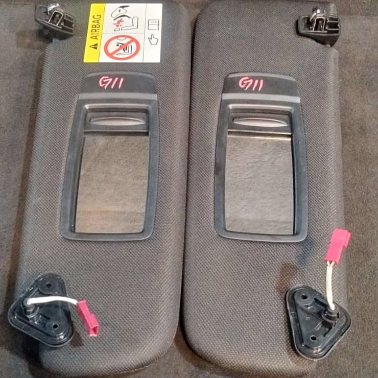 BMW G11 7 SERIES SUN VISOR SET WITH VANITY MIRROR OEM VIN  B314963