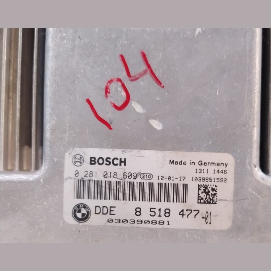 BMW F10 F11 F20 F25 F30 ECU ENGINE CONTROL  UNIT  N47N DIESEL DDE MODULE 8518477
