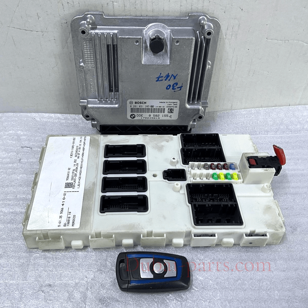 OEM BMW 320d F30 N47 ENGINE CONTROL UNIT ECU SET DDE 8582155 BOSCH