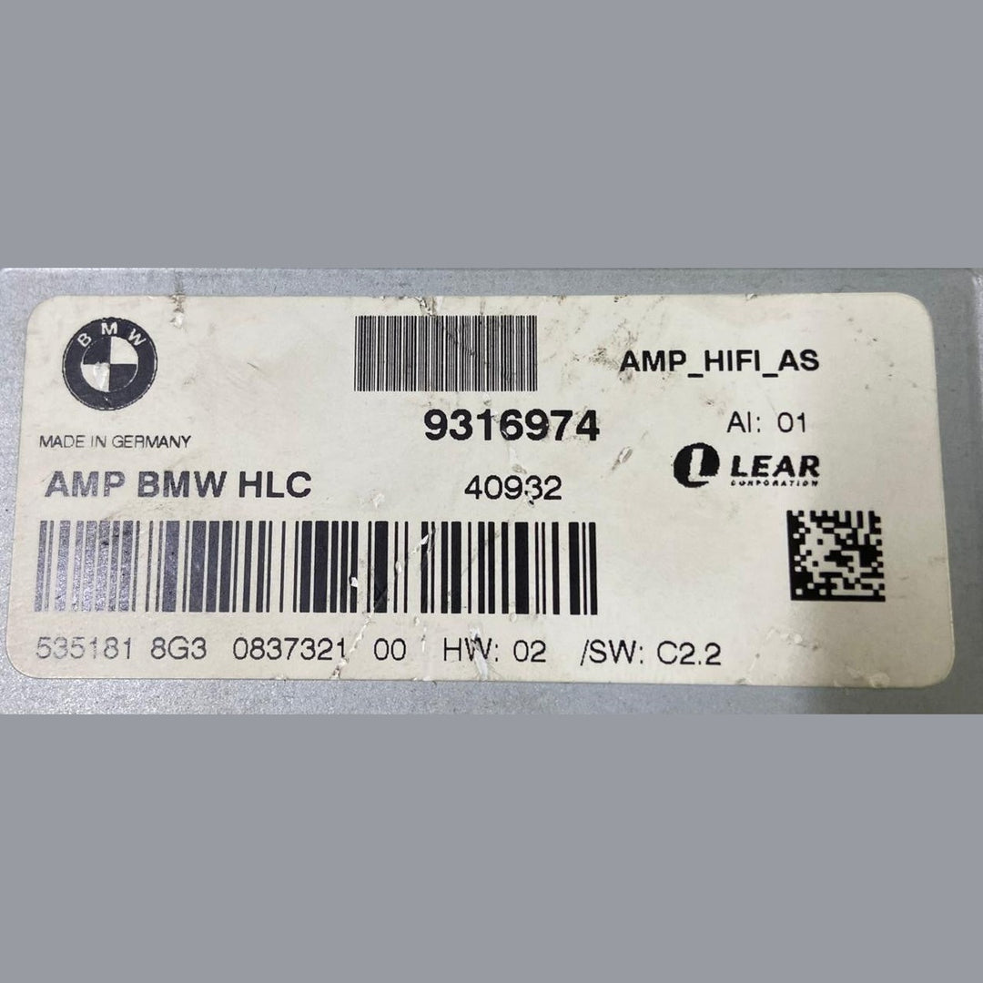 OEM BMW F32 F30 HiFi RADIO AUDIO AMPLIFIER 9316974 LEAR