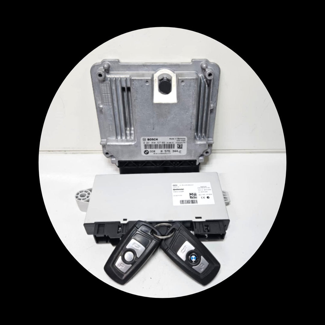 8576344-2014 BMW 4 Series F32 F33 X3 N47 Engine Control Unit DDE Key Set