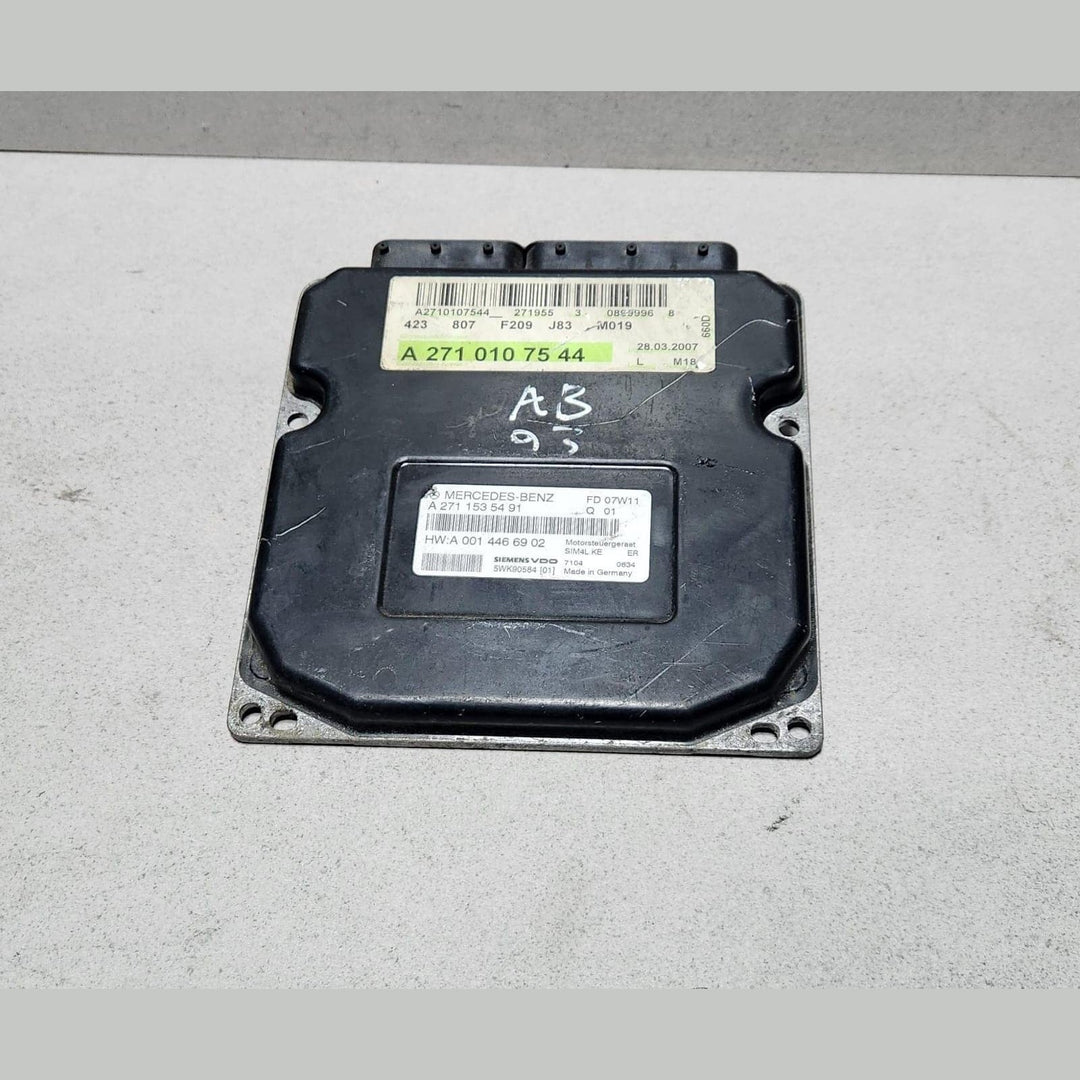 Engine Control Module A2710107544 Mercedes-Benz CLK Class W209 2006 1.8 200 Comp