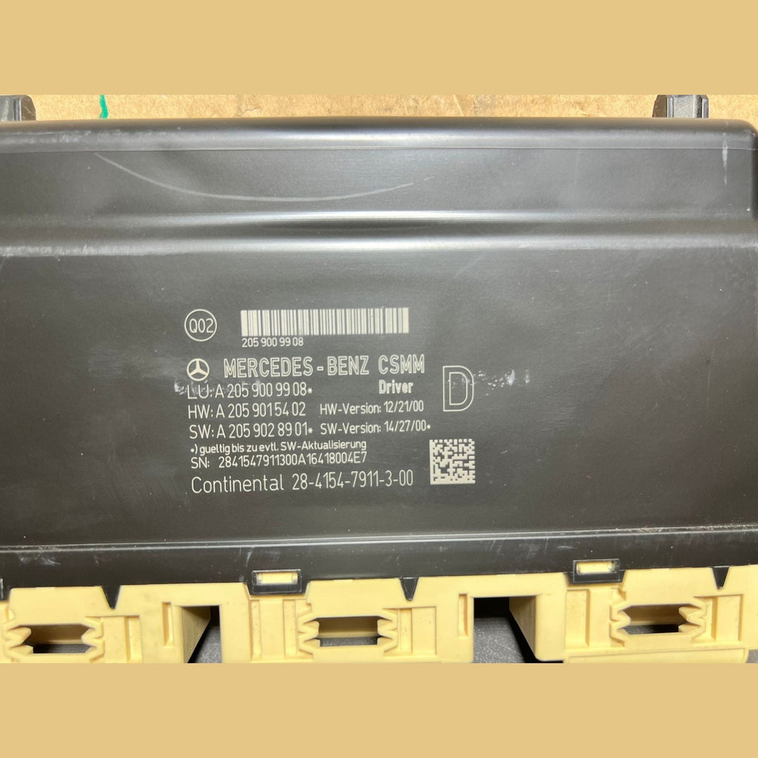 14-18 Mercedes Benz W205 C-Class Driver Seat Control Module A205 9009908 OEM