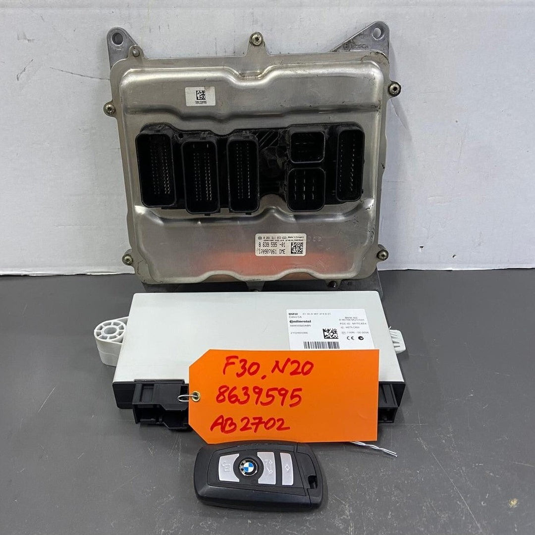 OEM BMW F30 F32 F33 N20  Engine Control Unit ECU DME Kit 8639595 FEM Key