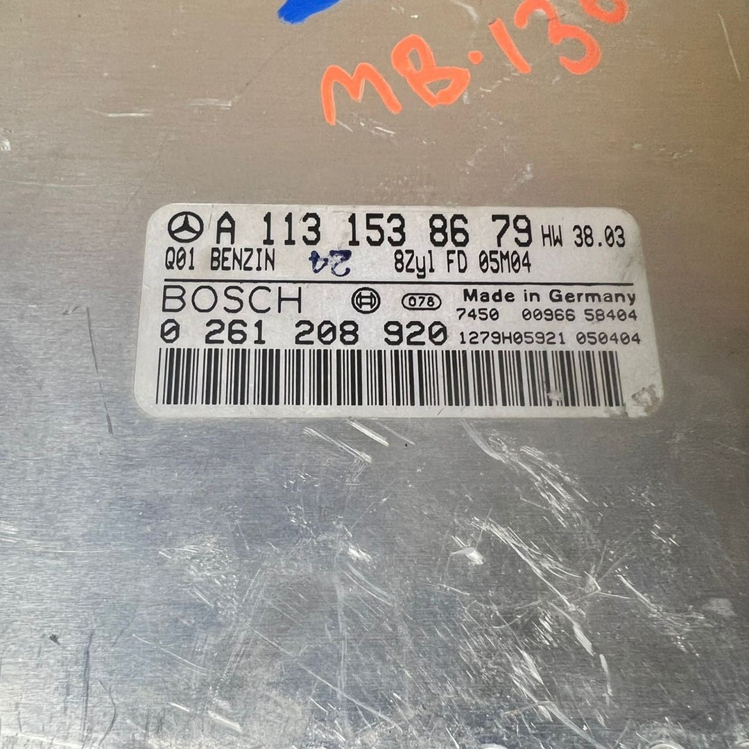02-09 Mercedes W211 E-Class Engine Control Module Unit ECM ECU A113 1538679 OEM