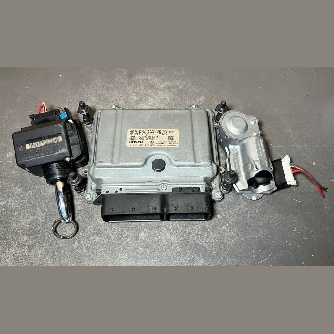 Mercedes W211 ECU Engine Control Module Ignition Key Switch Set A272 1533279 OEM