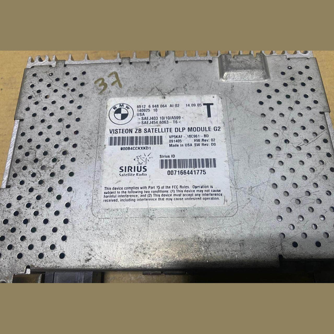 2006-2010 BMW 650i E64 and M5 E60 5 Series Satellite Radio Control Module 694806