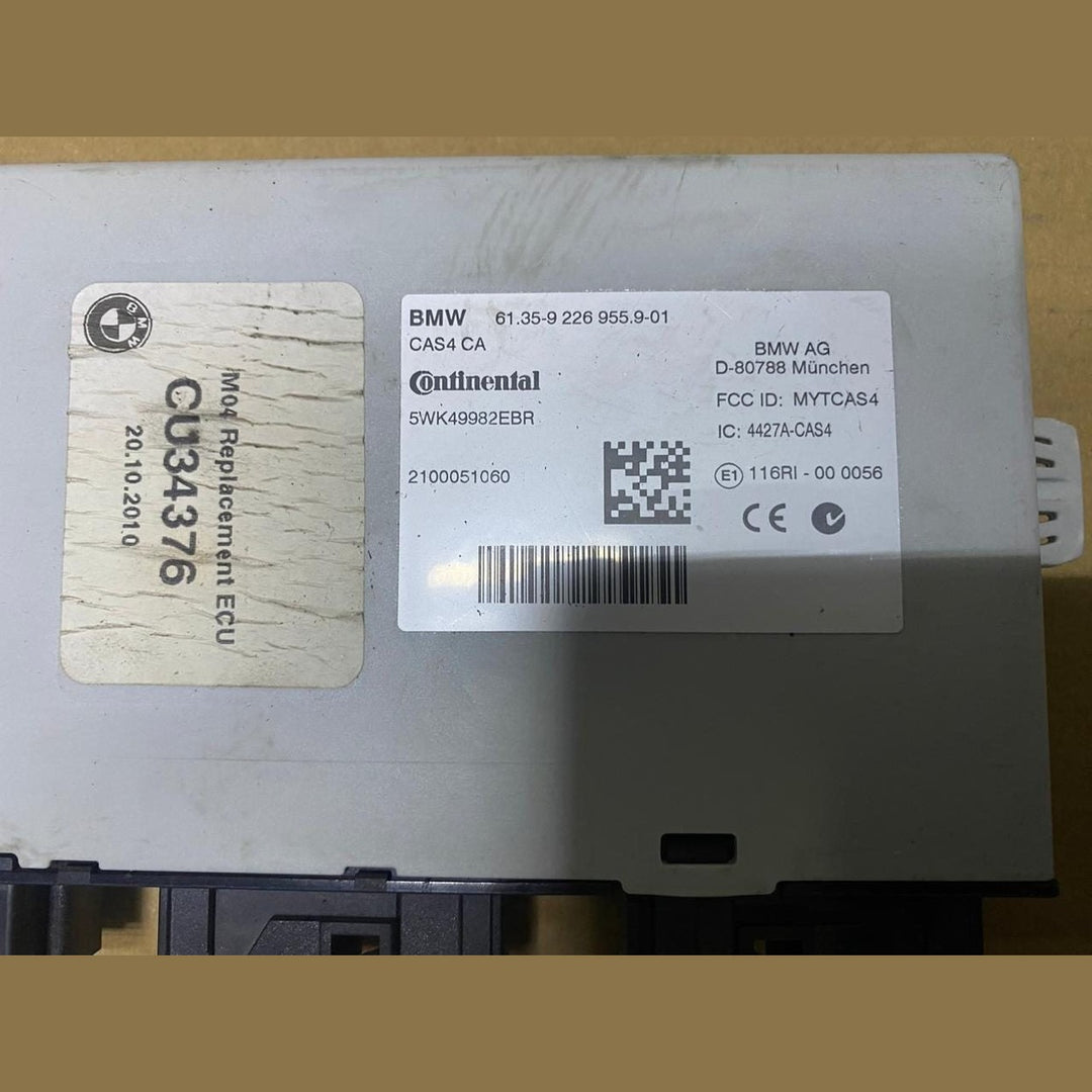 2010 BMW X3 Cas Control Unit Module 9226955 5 Series GT F07, 7 Series F01-F04, X
