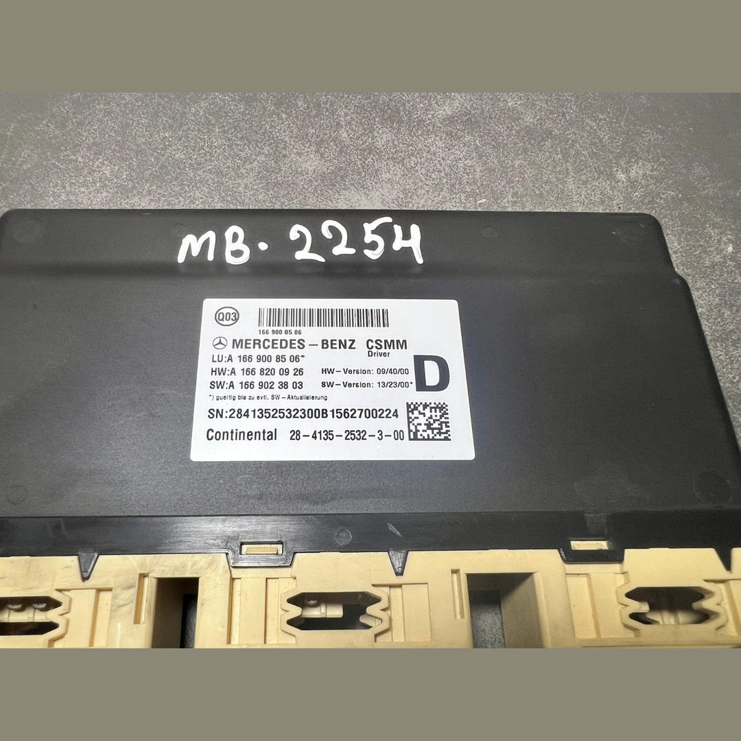 14-17 Mercedes-Benz W166 GLE 63 Driver Seat Control Module A166 9008506 OEM