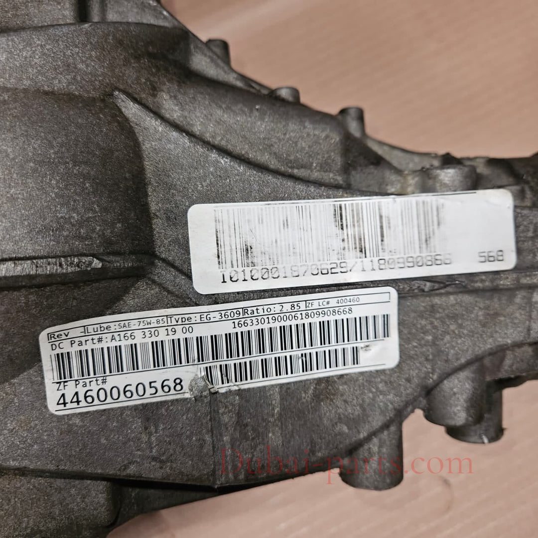 2015 Mercedes-Benz ML250 Front Differential Carrier A1663301900 2.85 ratio W166 