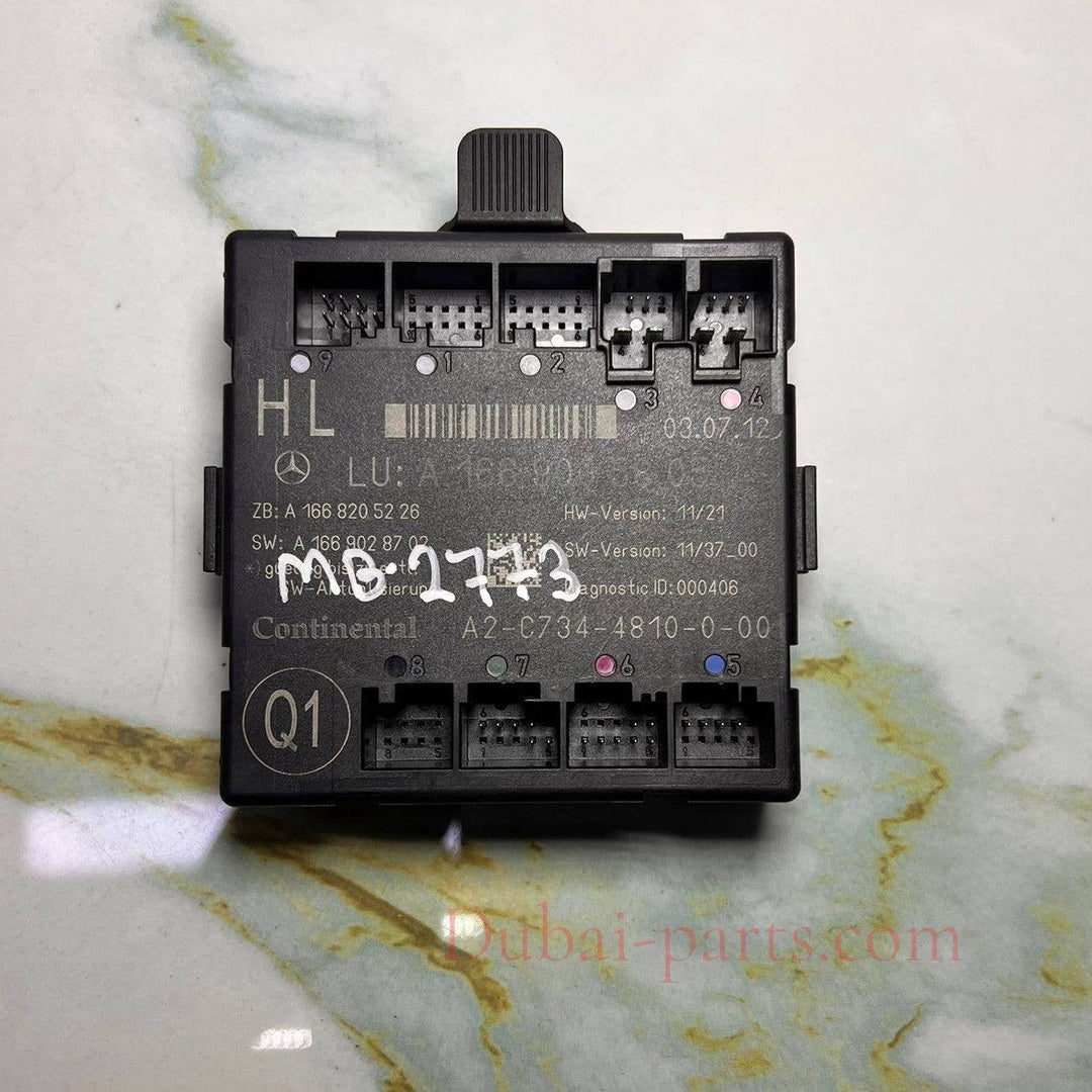 2014 Mercedes-Benz ML350 Door Control Module Unit A 1669005808 W166 ML350 and GL