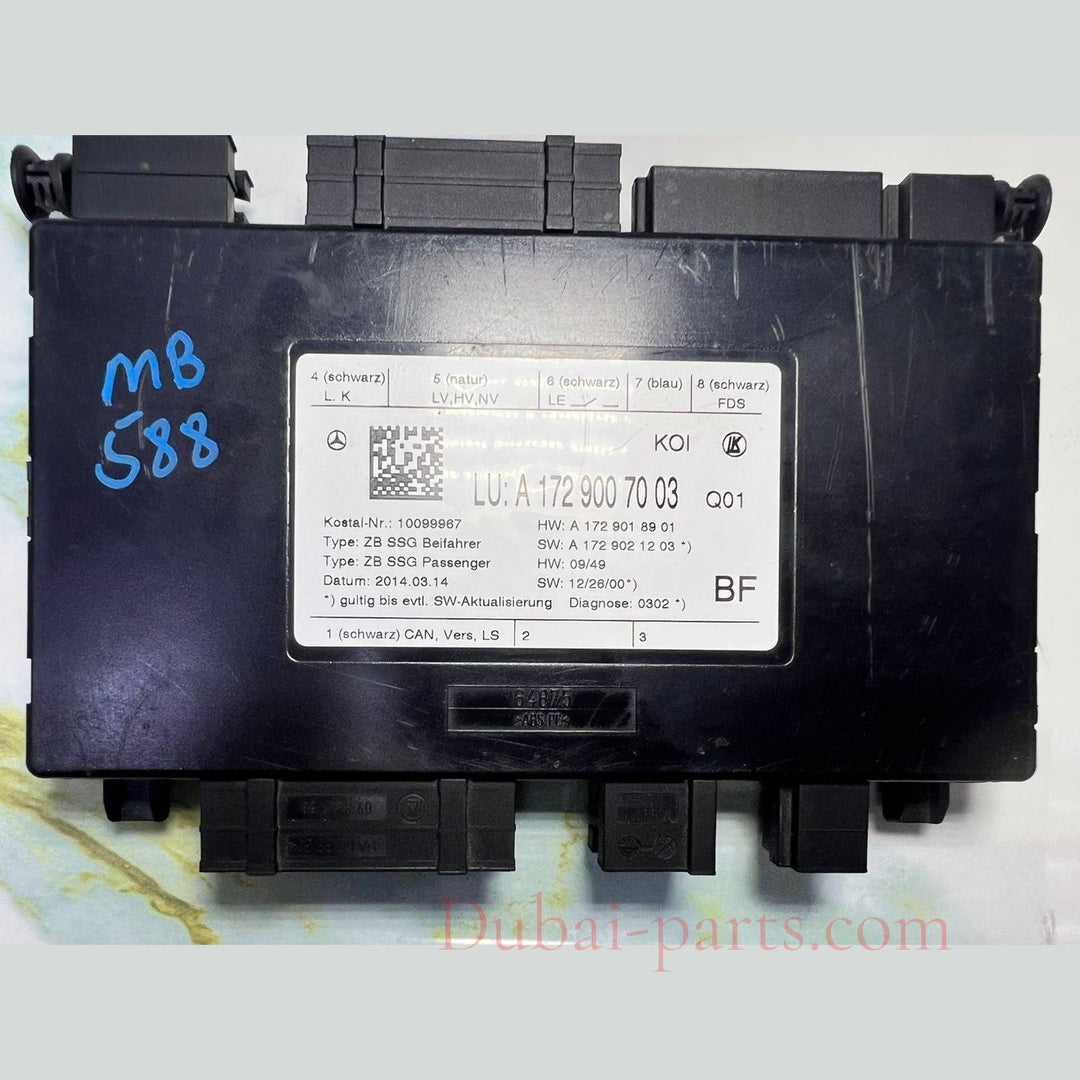 Mercedes W172 SLK W212 Front Passenger Side Seat Control Module A172 9007003 OEM
