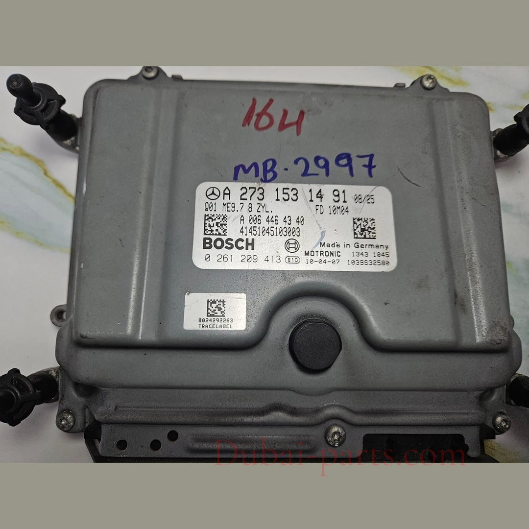 07-12 Mercedes W164 GL ML GLE ECU Engine Control Module Unit A273 1531491 OEM