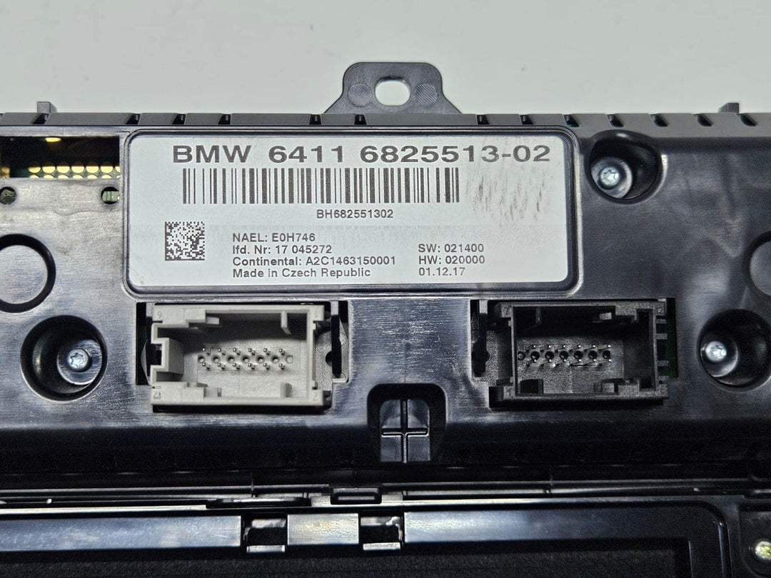 6825513-2010-2018 BMW X3 X4 F26 RHD Air Conditioning Heater Control Panel OEM