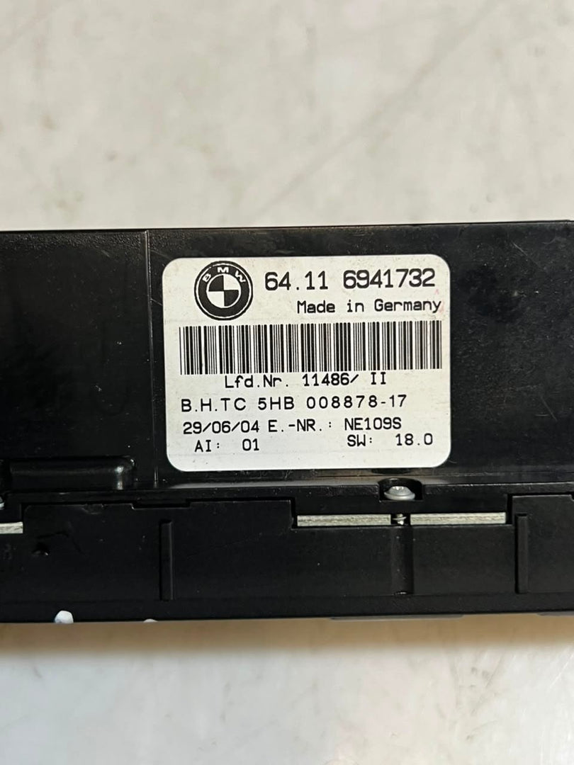 2001-2006 BMW 325i  E46 3 Series 325i, 328i, 330I Climate Control Unit 6941732