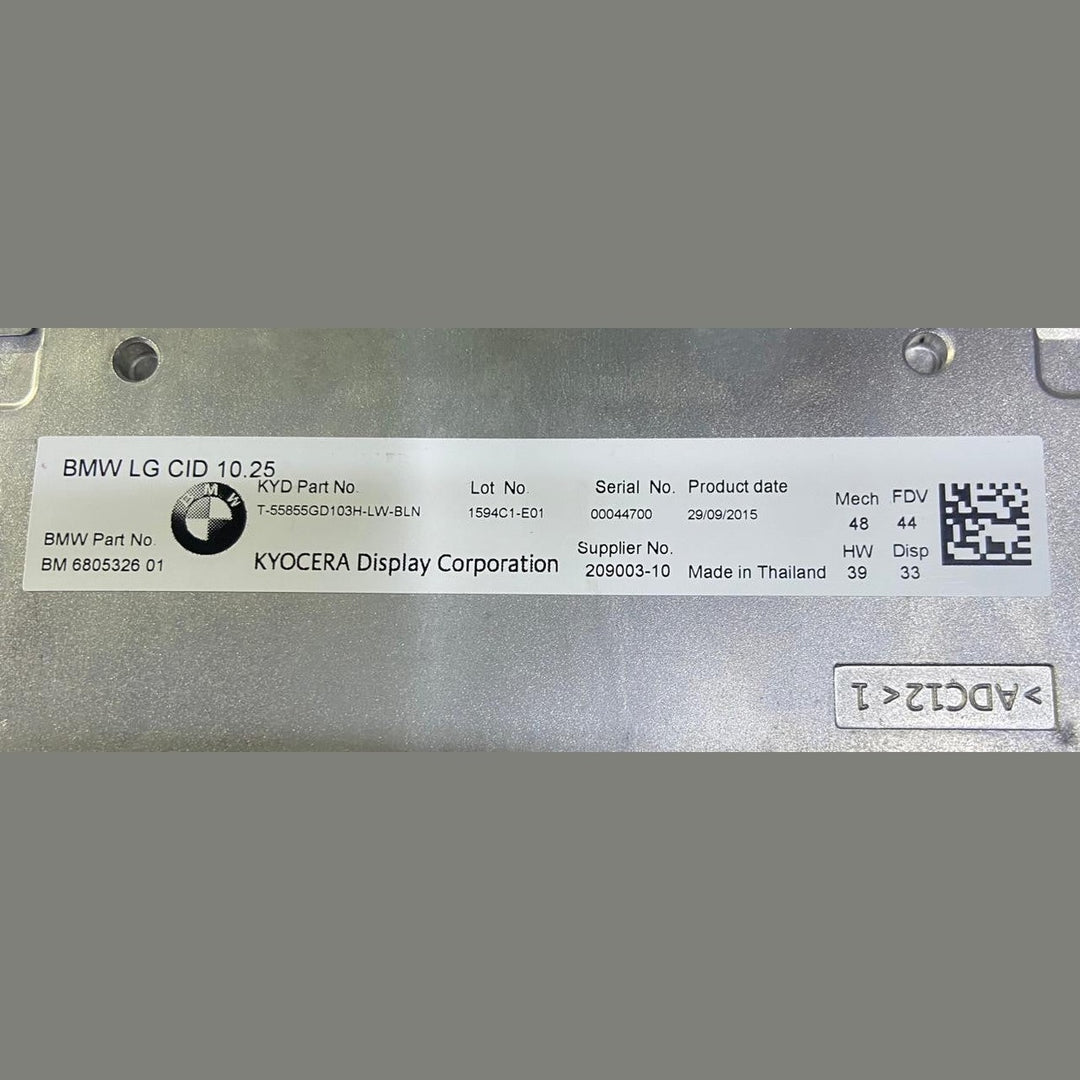 OEM BMW G11 G12 Navigation Central Information Display Screen 6805326