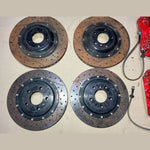 Bild in die Galerieansicht laden, Mercedes-Benz E63 W212 E-Class Front \ Rear Brembo Red Calipers &amp; Brake Discs