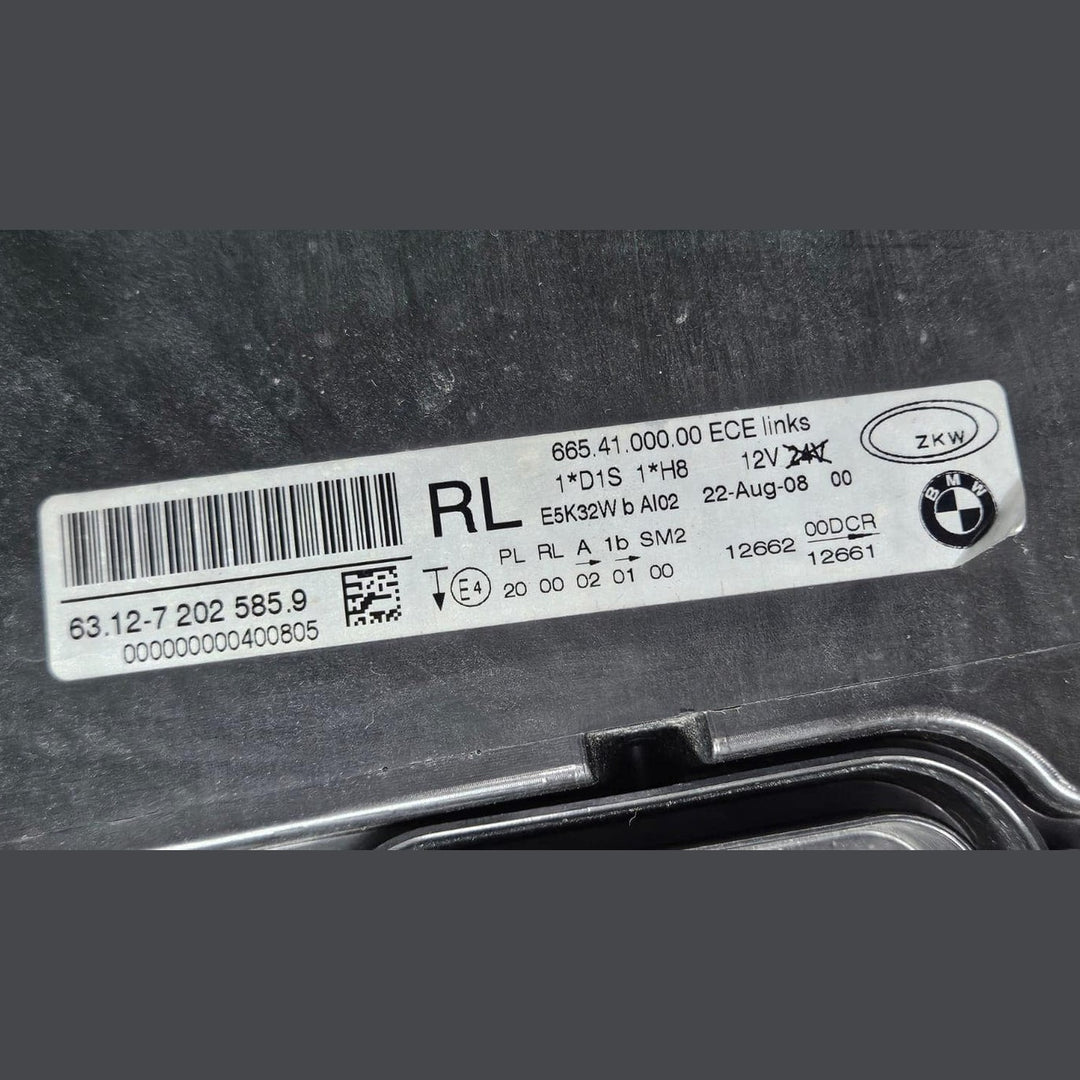BMW 3 Series E90 E91 LCI Bi-Xenon Headlight Front Left Side ECE 7202585 OEM