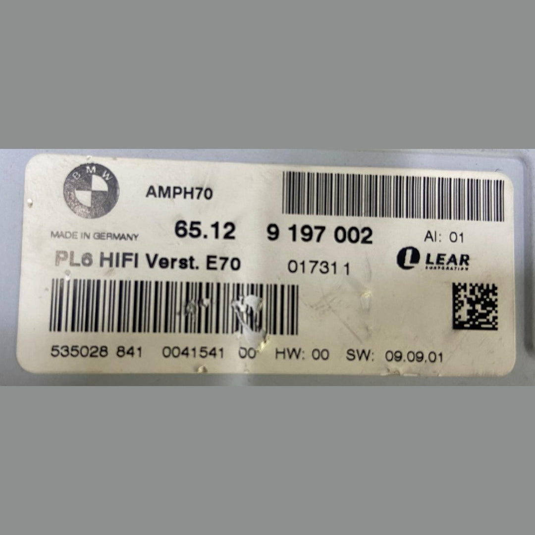 OEM BMW X5 Series E70 AMPH70 HiFi Audio Sound Amplifier Control Unit 9197002