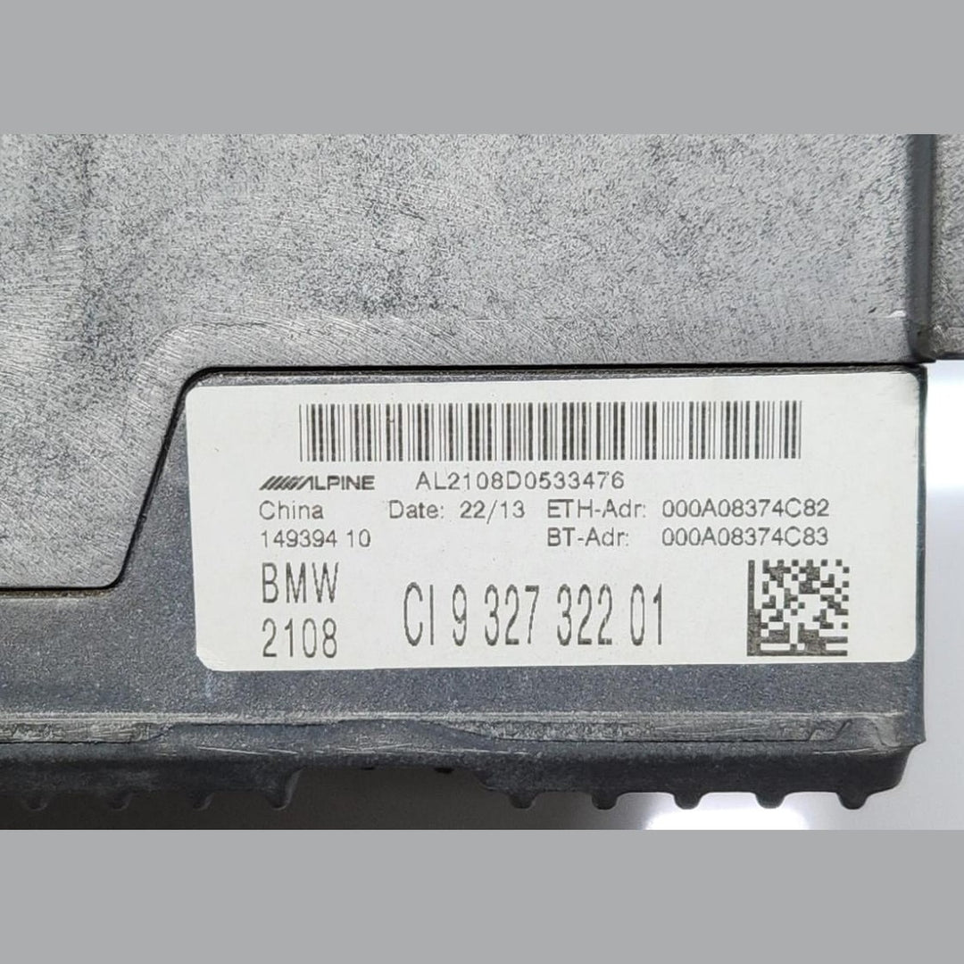 2014 BMW X5 Navigation Head Unit 9327322 F30 OEM