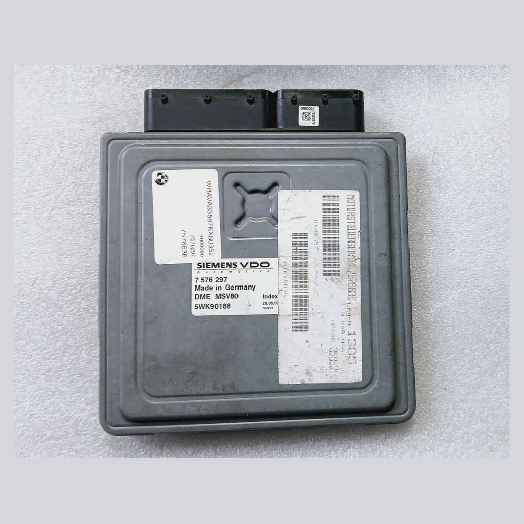 BMW 3,5 SERIES E90 E60 X5 E70 N52N ENGINE CONTROL UNIT ECM DME MSV80 7576297