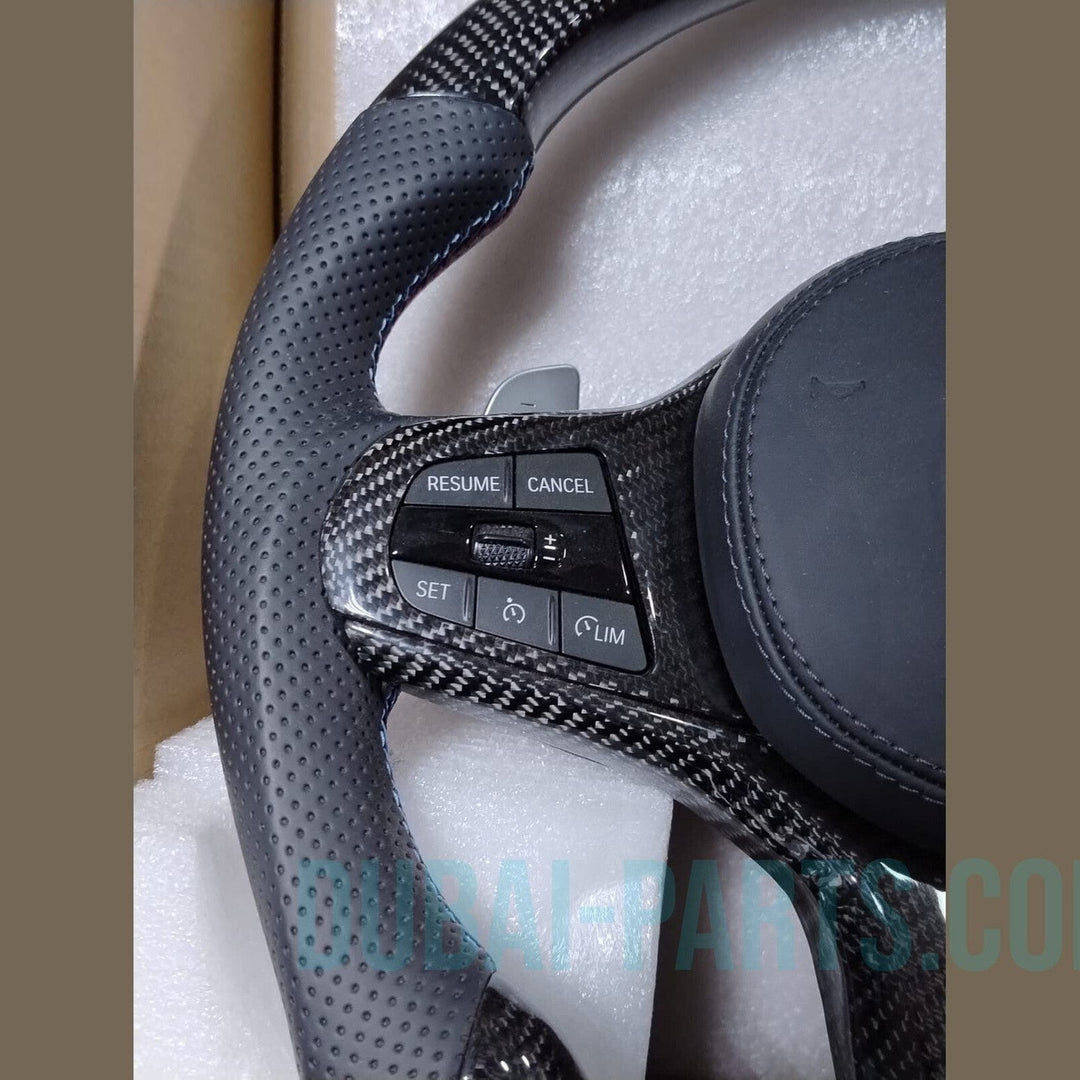 New Real Carbon Fiber Steering Wheel BMW G05 G06 G07 Sport With Paddle Shifts