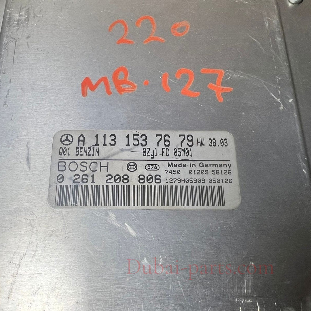 01-06 Mercedes W220 S-Class Engine Control Module Unit ECM ECU A113 1537679 OEM