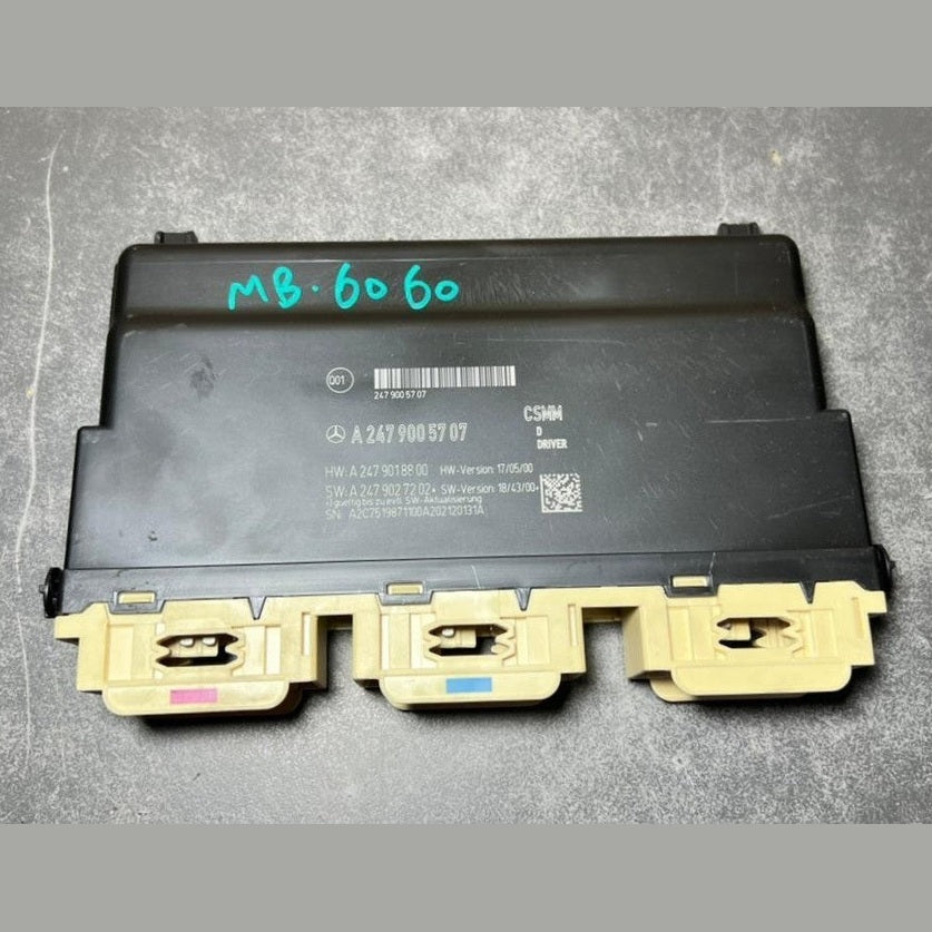 17-19 Mercedes Benz W247 CLA B-Class Driver Seat Control Module A247 9005707 OEM