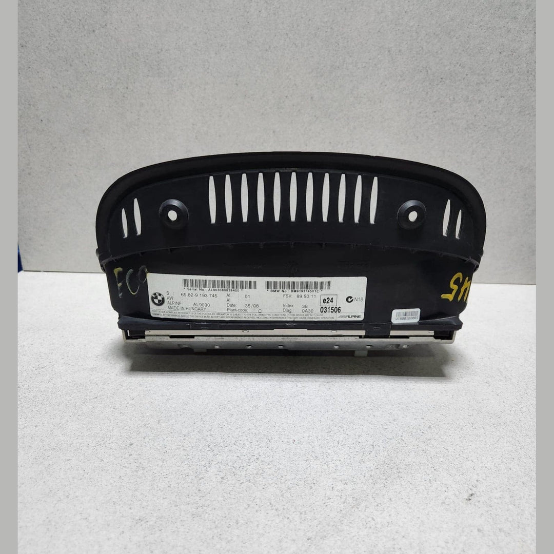 2008-2013 BMW M3 On Board Monitor Display Screen 9193745 3 Series E90 E91 E92 