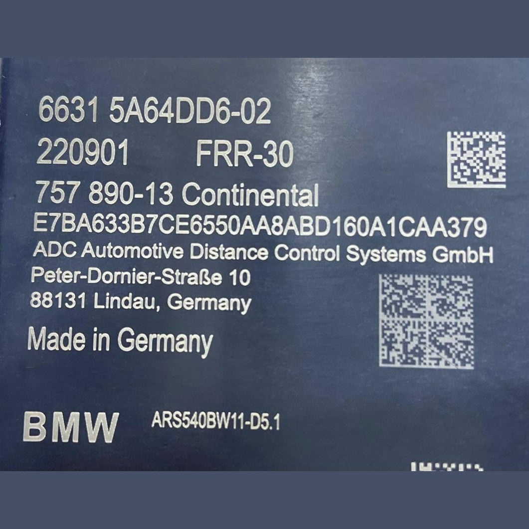 OEM BMW X1 U11 X2 U10 X3 G45 X5 G05 X7 G07 ACC Sensor Radar Sensor 5A64DD6 NEW