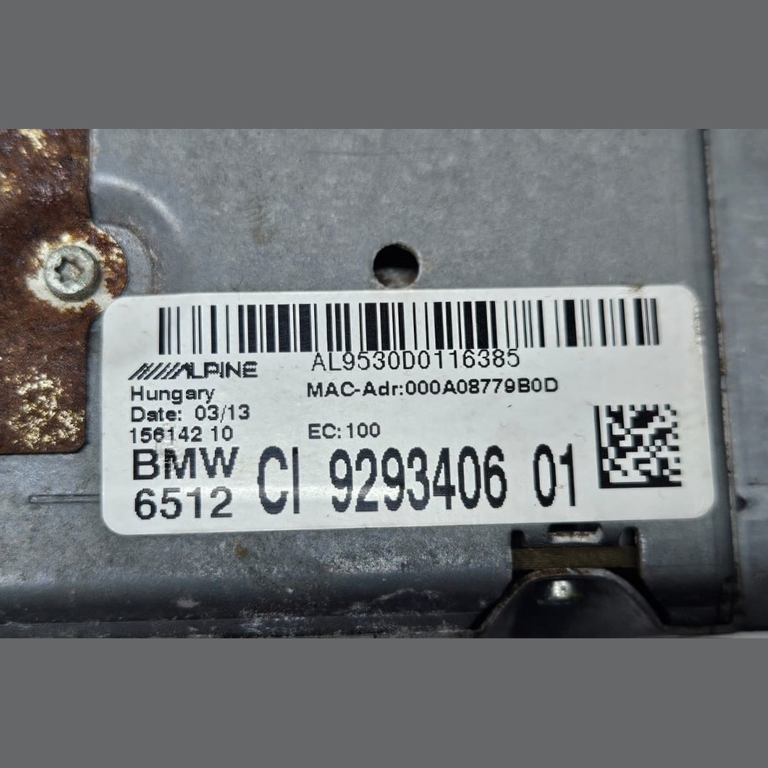 9293406-2012 BMW X3 F25 Navigation Audio CD Head Unit OEM