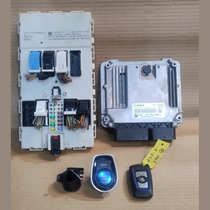 BMW F30 N47 F31 320D X3 F25 ENGINE CONTROL UNIT ECU SET DDE BASIC - 8574094