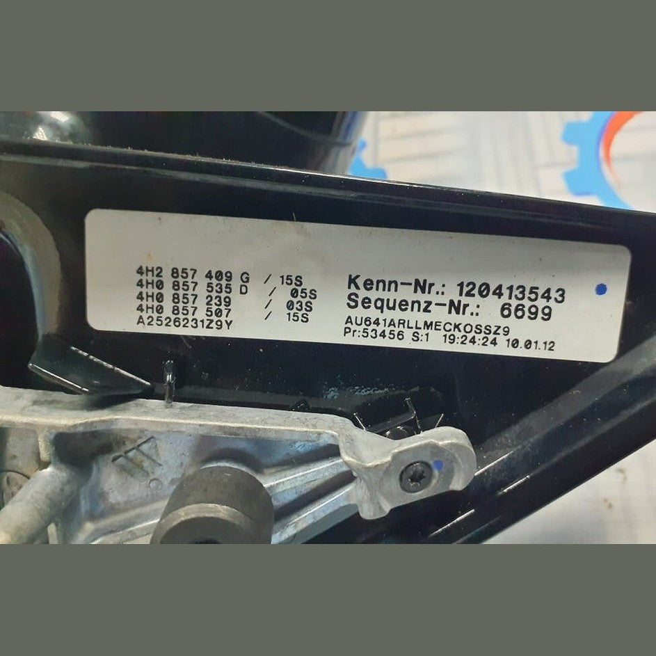 AUDI A8 FRONT LEFT PASSENGER SIDE WING MIRROR MANUAL FOLDING - A2526403