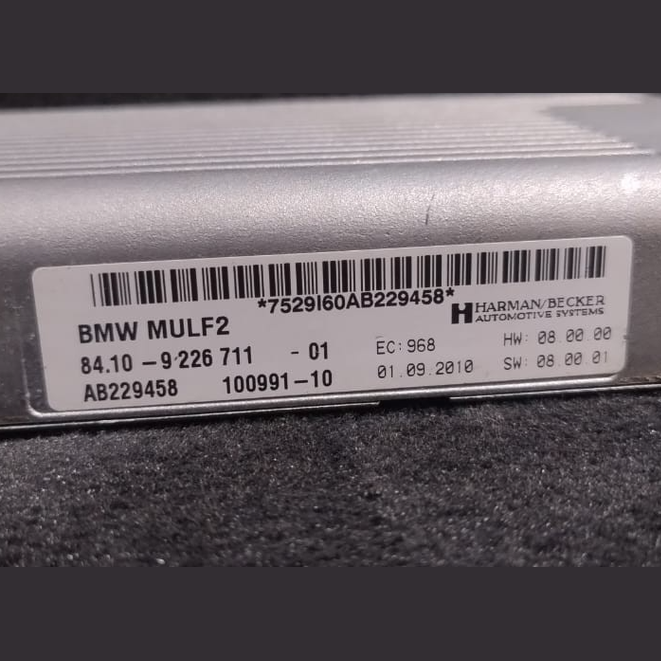BMW E-SERIES BLUETOOTH MULA MULF2 MODULE ECU P/N 9226711
